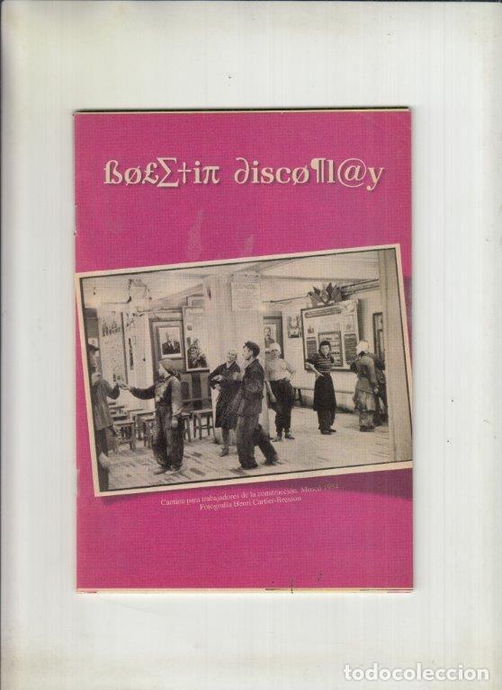 Magazines de musique: REVISTA BOLETIN DISCOPLAY. CANTINA PARA TRABAJADORES DE LA CONSTRUCCION MOSCU 1954.