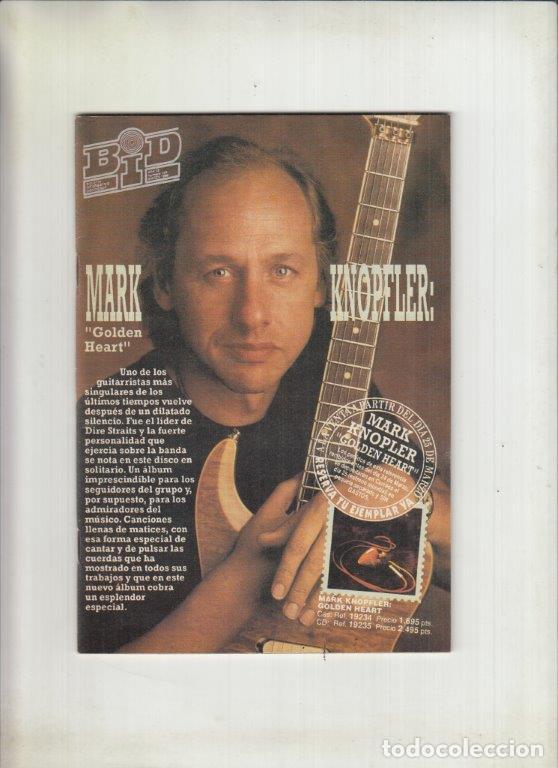 Magazines de musique: REVISTA BID N&ordm; 144 A&Ntilde;O 1996. BOLETIN INFORMATIVO DISCOGRAFICO. MARK KNOPFLER. GOLDEN HEART.
