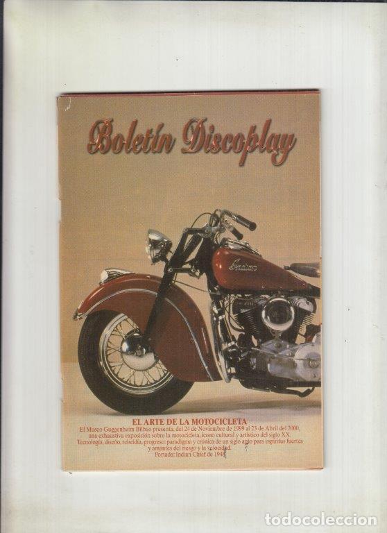 Magazines de musique: REVISTA BOLETIN DISCOPLAY. EL ARTE DE LA MOTOCICLETA. EL MUSEO GUGGENHEIM.