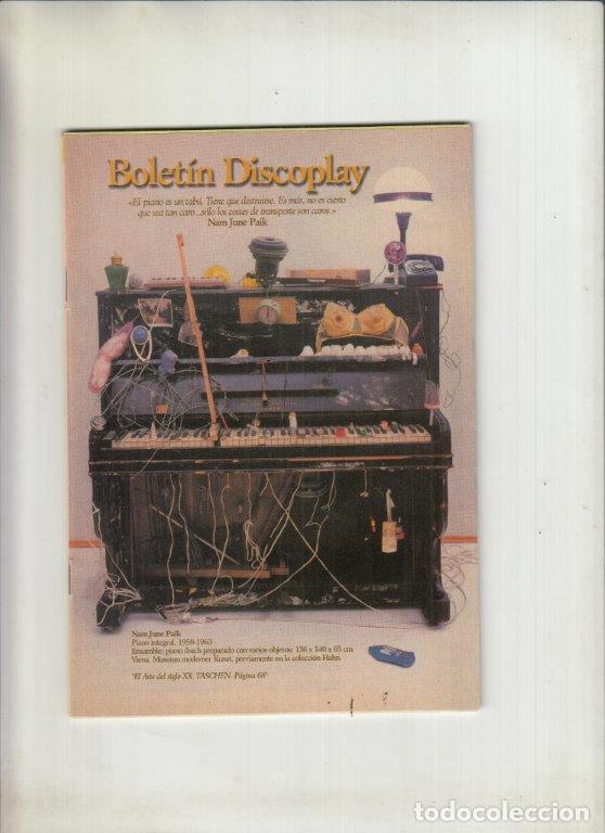 Magazines de musique: REVISTA BOLETIN IDISCOPLAY N&ordm; 201 A&Ntilde;O 2000. NAM JUNE PAIK. PIANO INTEGRAL 1985-1963.