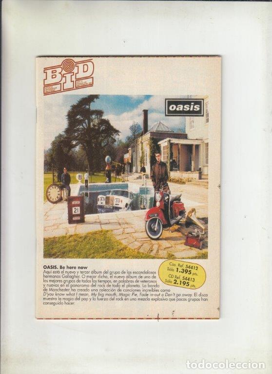 Music magazines: REVISTA BID N&ordm; 164 A&Ntilde;O 1997. BOLETIN INFORMATIVO DISCOGRAFICO. OASIS.