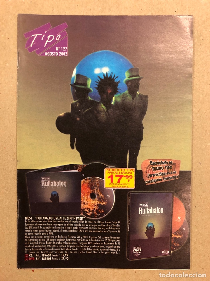 Revistas de m&uacute;sica: TIPO N&deg; 127 (2002). MUSE, - Foto 1