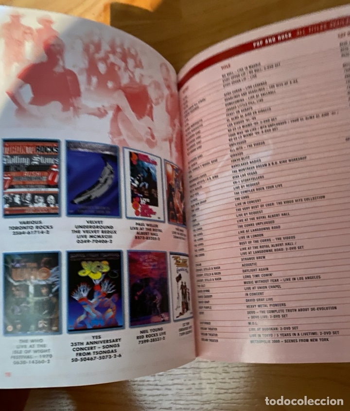 Revistas de m&uacute;sica: CATALOGO WARNER DVD&acute;S. LIVE AID - Foto 2