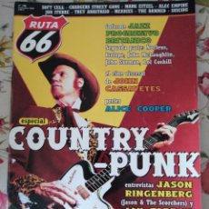 Revistas de música: RUTA 66 REVISTA 188 ESPECIAL COUNTRY PUNK ALICE COOPER JOHN CASSAVETES SOFT CELL JASON RINGENBERG. Lote 290695478