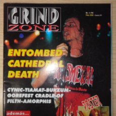 Revistas de música: REVISTA GRIND ZONE Nº 1 (ENTOMBED, CATHEDRAL, DEATH...). Lote 290733713
