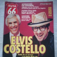 Revistas de música: RUTA 66 REVISTA 144 ELVIS COSTELLO LOU REED SR CHINARRO ÁLEX DE LA IGLESIA THE REMAINS ROSS