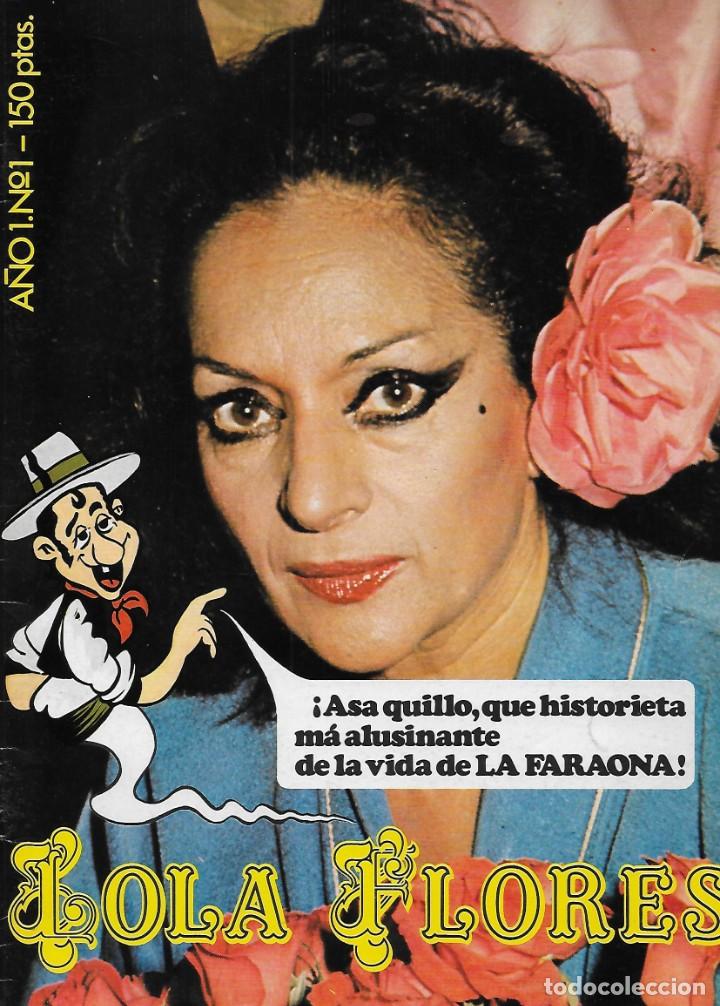 Music magazines: LOLA FLORES. LA FARAONA. SU VIDA EN COMIC.1982