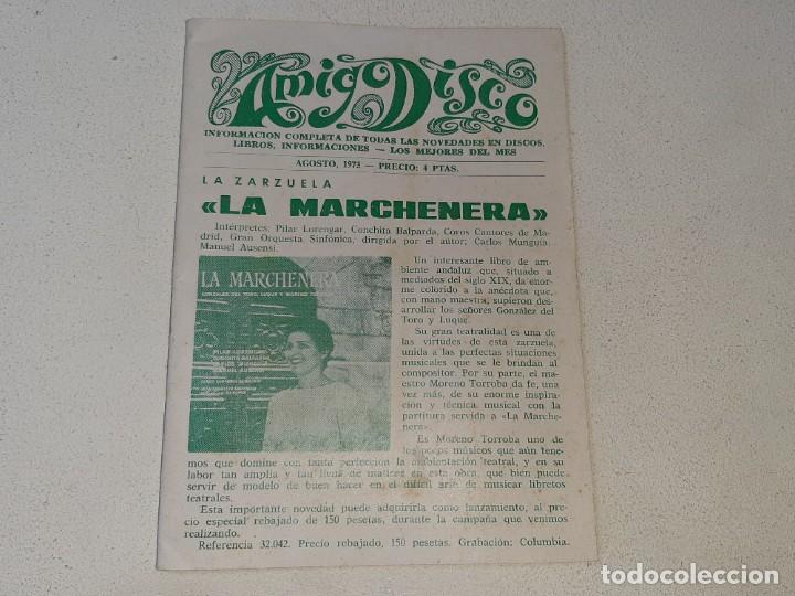 Music magazines: AMIGO DISCO : ANTIGUA REVISTA MUSICAL AGOSTO 1973