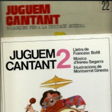 Revistas de música: JUGUEM CANTANT 1 I 2 - SERIE COMPLETA - COL L' OCELL DE PAPER Nº 22 I 35, PUB. ABADIA DE MONTSERRAT. Lote 292099053