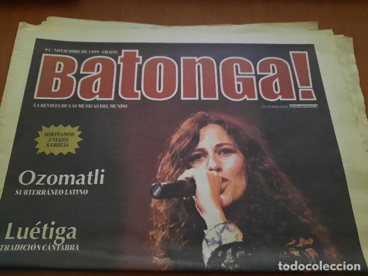 Magazines de musique: BATONGA 1. REVISTA DE M&Uacute;SICA. NOVIEMBRE DE 1999. FORMATO PERI&Oacute;DICO. DOBLADO. BUEN ESTADO. DIFICIL