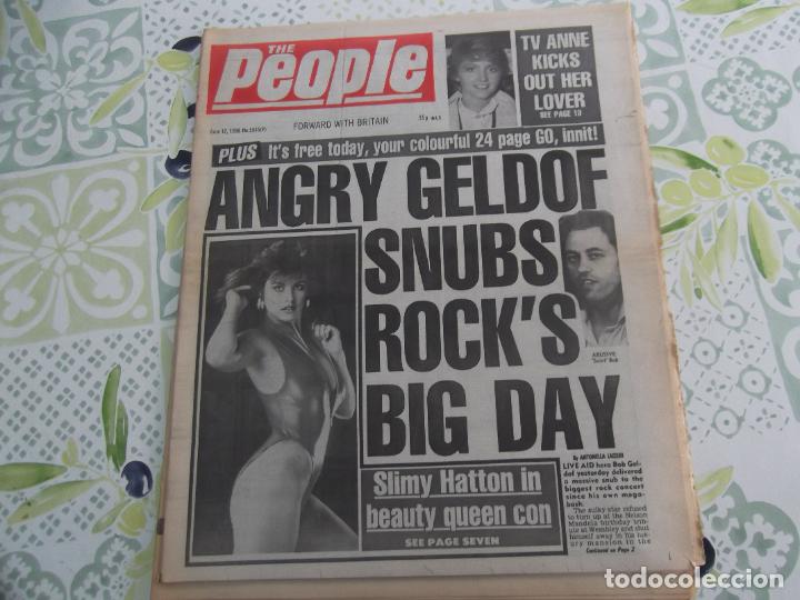 Magazines de musique: periodico the people n&ordm; 5545, 1988, en ingles, angry geldof, freedom rock,