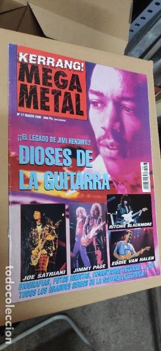 Magazines de musique: Revista Kerrang! Mega Metal N&deg; 17 Espa&ntilde;a marzo 1998 (Hendrix)