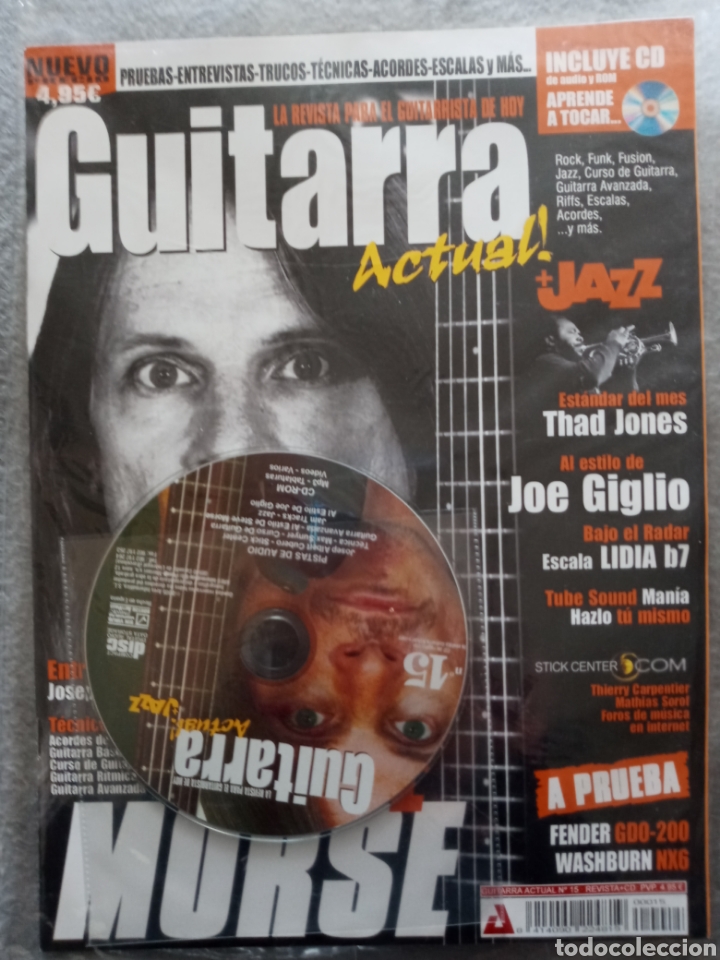 Magazines de musique: Revista Guitarra Actual + Jazz #15.precintada.contiene CD