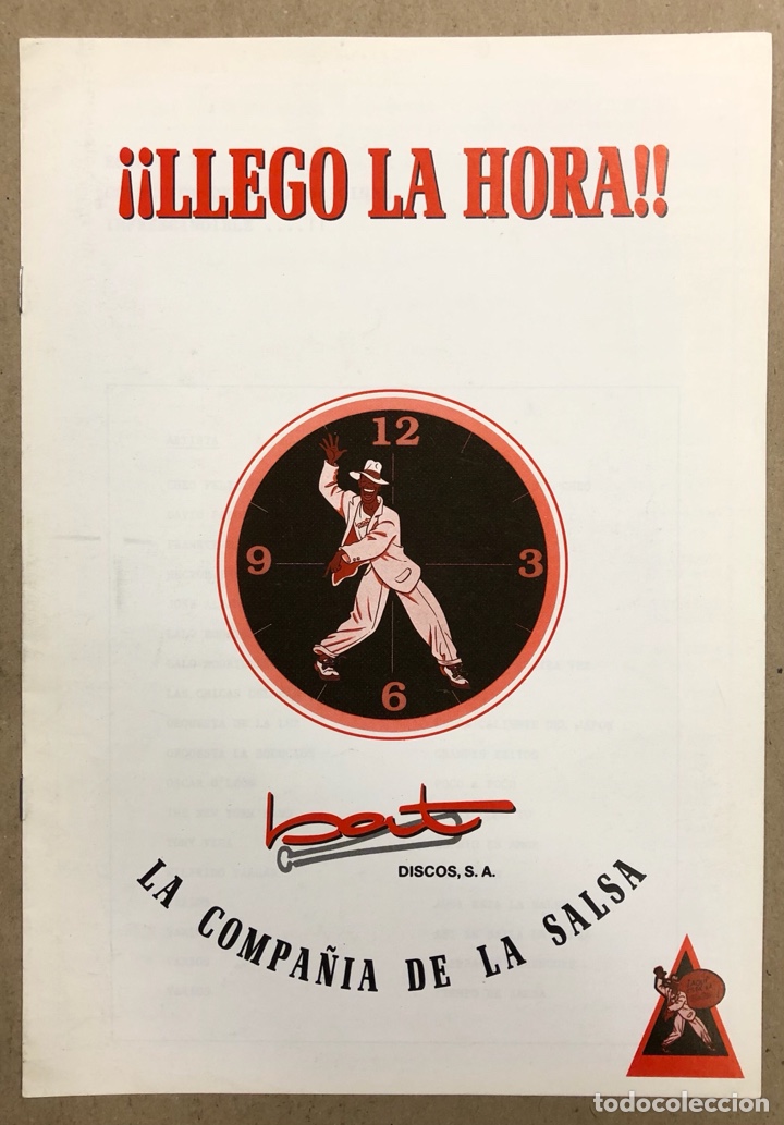 Music magazines: BAT DISCOS. CAT&Aacute;LOGO DE LANZAMIENTOS DE LA COMPA&Ntilde;&Iacute;A DE LA SALSA. A&Ntilde;OS 80-90.