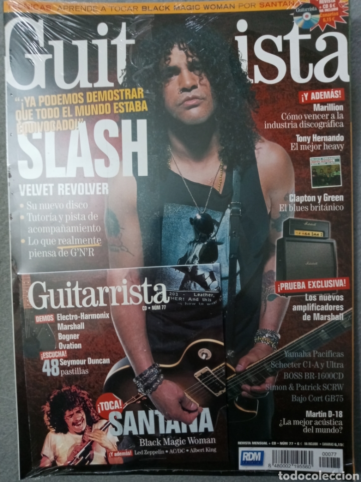 Magazines de musique: Revista Gitarrista#77 con CD.Precintada
