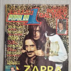 Revistas de música: POPULAR 1 REVISTA 70 ABRIL 1979 INCLUYE PÓSTERS ZAPPA ROGER DALTREY QUEEN VAN MORRISON LOIS. Lote 304908358