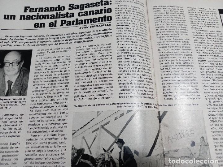 Music magazines: FERNANDO SAGASETA, NACIONALISTA CANARIO EN EL PARLAMENTO RECORTE DE TRIUNFO MARZO 1979
