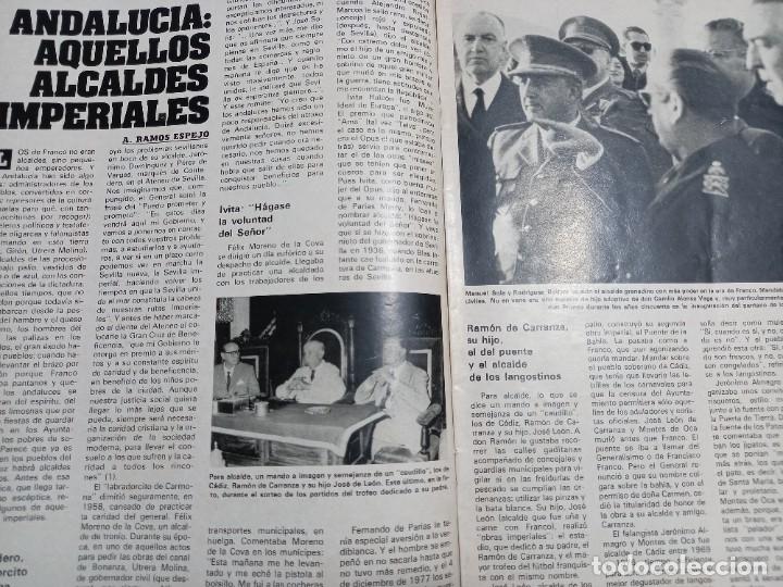 Music magazines: ALCALDES FRANQUISTAS.SEVILLA CADIZ FUENGIROLA ESTEPONA MOTRIL GRANADA. RECORTE DE TRIUNFO MARZO 1979