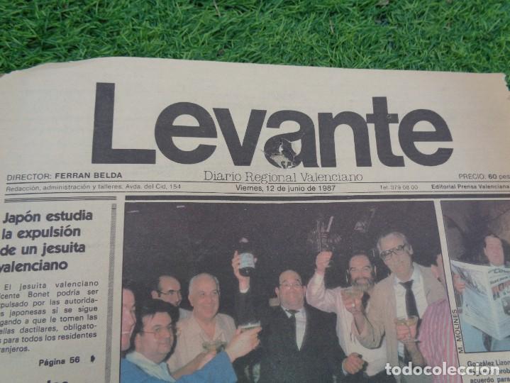 Music magazines: PERIODICO LEVANTE 1987 CON PUBLICIDAD RUTA DEL BAKALAO - PUZZLE - DREAMS - WOODY -PUROMORO