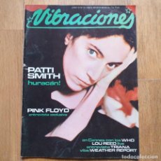 Revistas de música: VIBRACIONES NUM 57 PATTI SMITH PINK FLOYD WHO LOU REED TRIANA WEATHER REPORT. Lote 308812478