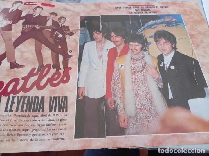 Music magazines: BEATLES, LEYENDA VIVA. INFORME 8 PAGINAS. SUPLEMENTO DOMINICAL 15 ABRIL 1990