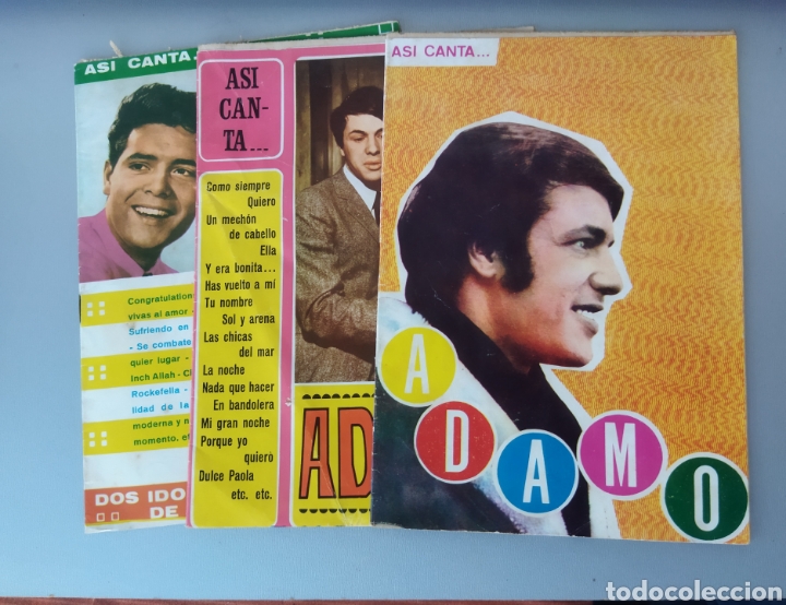 Magazines de musique: 3 Revistas As&iacute; canta Adamo.1968