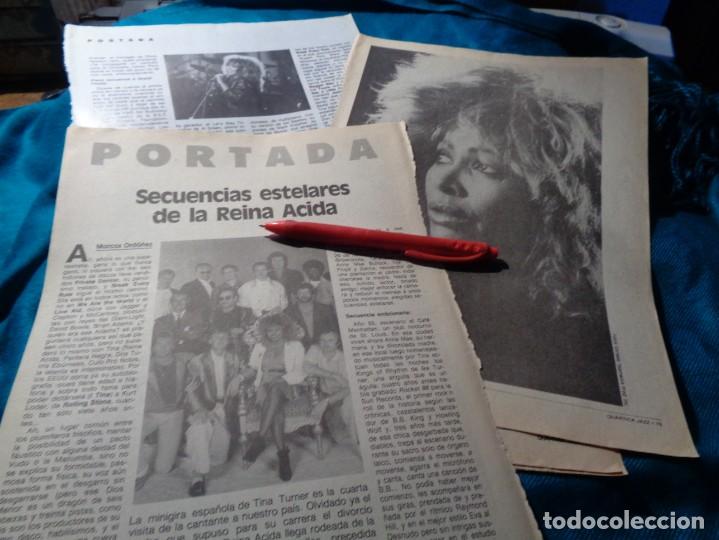 Music magazines: RECORTE : TINA TURNER EN ESPA&Ntilde;A. JAZZ, MAYO-JUNIO 1987