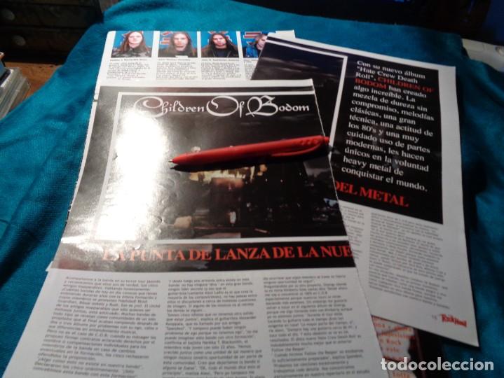 Music magazines: RECORTE : ENTREVISTA AL GRUPO : CHILDREN OF BODOM. ROCKHARD, MAYO 2003
