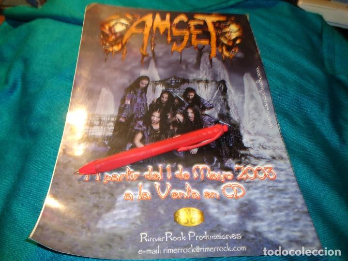 Music magazines: RECORTE : EL GRUPO: AMSET . ROCKHARD, MAYO 2003