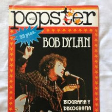 Revistas de música: POPSTER- Nº 10 BOB DYLAN, BIOGRAFIA Y DISCOGRAFIA, SUPERPOSTER 65X90CM. Lote 364476421
