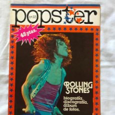 Revistas de música: ROLLING STONES - POPSTER Nº 23 - BIOGRAFÍA, DISCOGRAFÍA, FOTOS..SUPER POSTER 65 X 90 CM.DESPLEGABLE. Lote 364476736