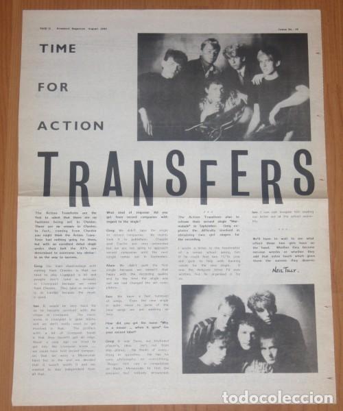Music magazines: THE ACTION TRANSFERS 1983 Interview Breakout Magazine Article Liverpool Pop