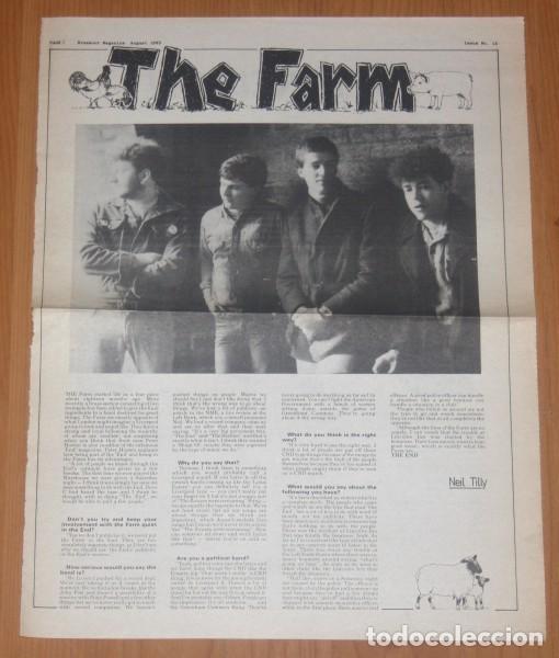 Music magazines: THE FARM 1983 Full Page Interview Breakout Magazine A3 Article Liverpool Pop
