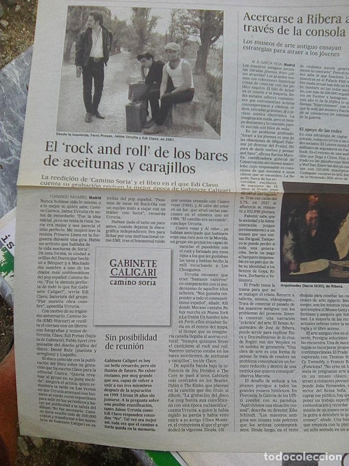 Revistas de m&uacute;sica: Gabinete Caligari - 30 aniversario camino soria - recorte - 6 de mayo de 2018 - el pais