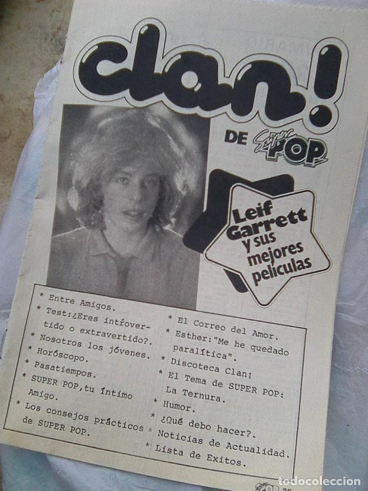 Revistas de m&uacute;sica: Clan de Super pop - suplemento completo - super pop leif garrett - 1980 - escasa
