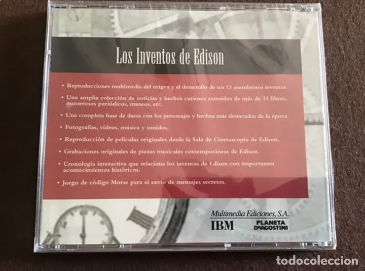 Revistas de m&uacute;sica: Disco CD-ROM. LOS INVENTOS DE EDISON. COMPTOMS - Foto 2