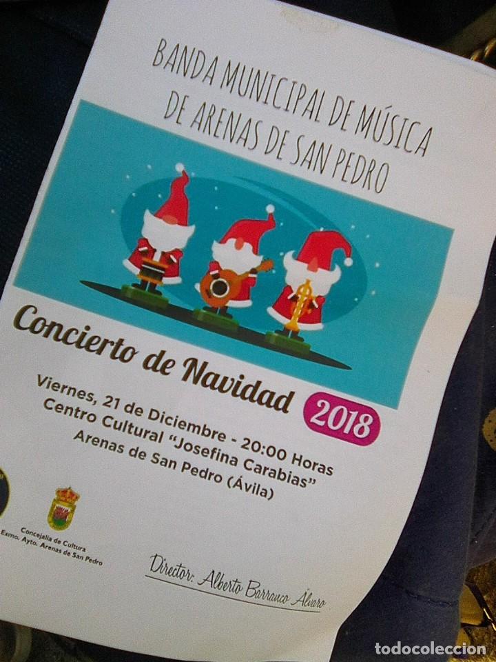 Magazines de musique: Folleto tracklist - concierto Navidad - 21-12-18 -Escuela Boccherini - Arenas d San pedro -Avila