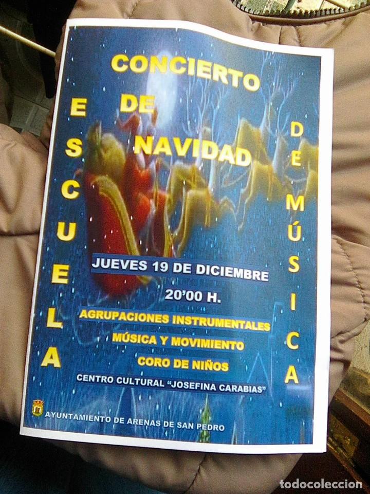 Magazines de musique: Folleto tracklist - concierto Navidad - 19-12-19 -Escuela Boccherini - Arenas d San pedro -Avila