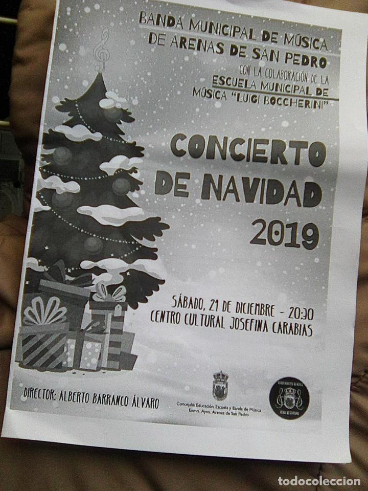 Magazines de musique: Folleto tracklist - concierto Navidad - 21-12-19 -Escuela Boccherini - Arenas d San pedro -Avila