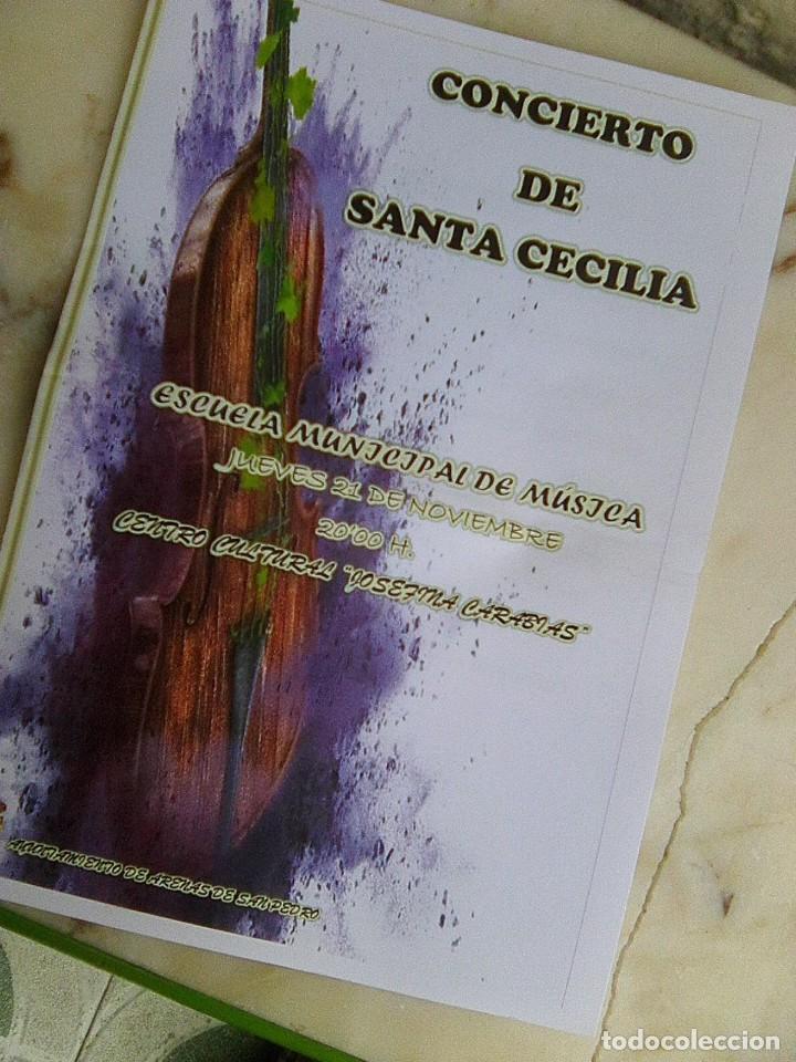 Magazines de musique: Folleto tracklist - concierto Sta Cecilia - 21-11-17 -Escuela Boccherini - Arenas d San pedro -Avila