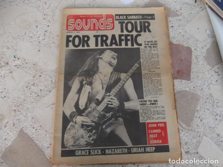 Magazines de musique: music is the message sounds march 2, 1974, en ingles, formato diario, hay reportages ,noticias