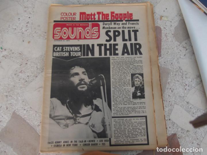 Magazines de musique: music is the message sounds, octobe, 1972, en ingles, formato diario, hay reportajes , noticias