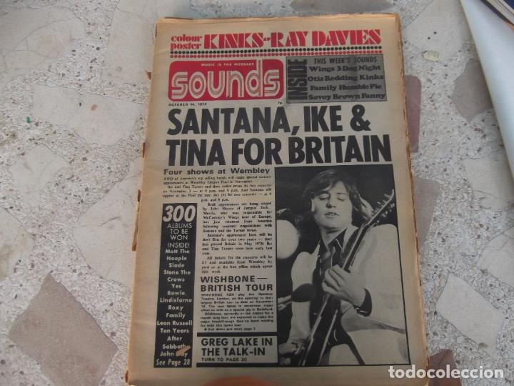 Magazines de musique: music is the message sounds, octobe, 1972, en ingles, formato diario, hay reportajes , noticias