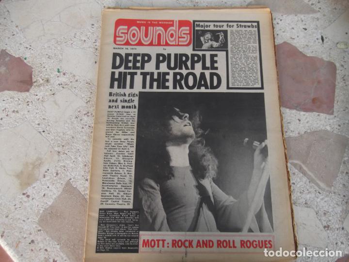 Magazines de musique: music is the message sounds, march, 1974, en ingles, formato diario, hay reportajes , noticias