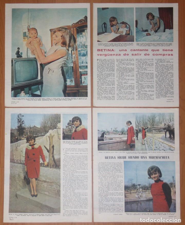 Music magazines: BETINA Mercedes Massaguer lote prensa 1960s revista cantante ye-ye fotos spain clippings