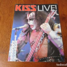Revistas de música: REVISTA ESPECIAL KISS LIVE !. Lote 322827428