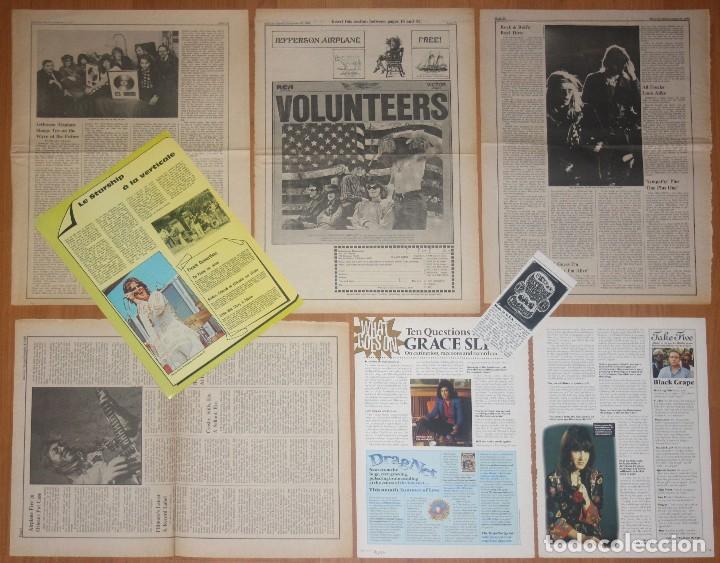 Music magazines: JEFFERSON AIRPLANE lote prensa 1970s/00s magazine articles clippings LP Ad Grace Slick
