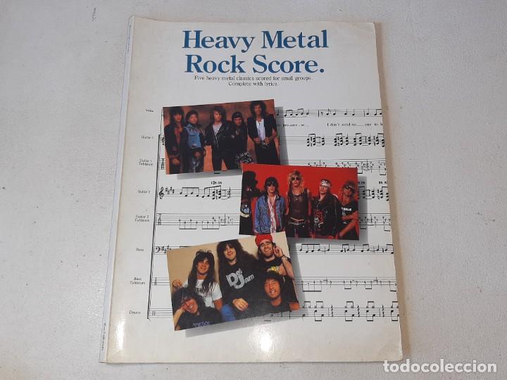 Revistas de m&uacute;sica: ANTIGUO LIBRO DE PARTITURAS HEAVY METAL ROCK SCORE WISE PUBLICATIONS - GUNS & ROES IRON MAIDEN 1989