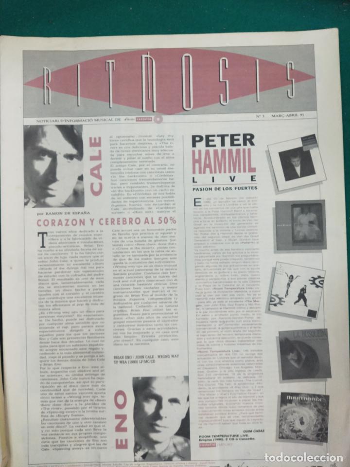 Magazines de musique: RITMOSIS, N&ordm; 3. NOTICIARI D'INFORMACIO MUSICAL DE DISCOS CASTELL&Oacute;. MAR&Ccedil;-ABRIL 1991