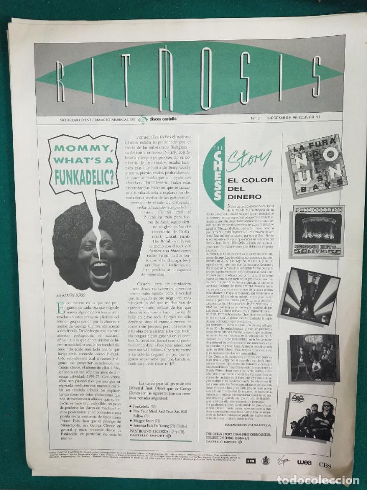 Magazines de musique: RITMOSIS, N&ordm; 2. NOTICIARI D'INFORMACIO MUSICAL DE DISCOS CASTELL&Oacute;. DESEMBRE 1990- GENER 1991